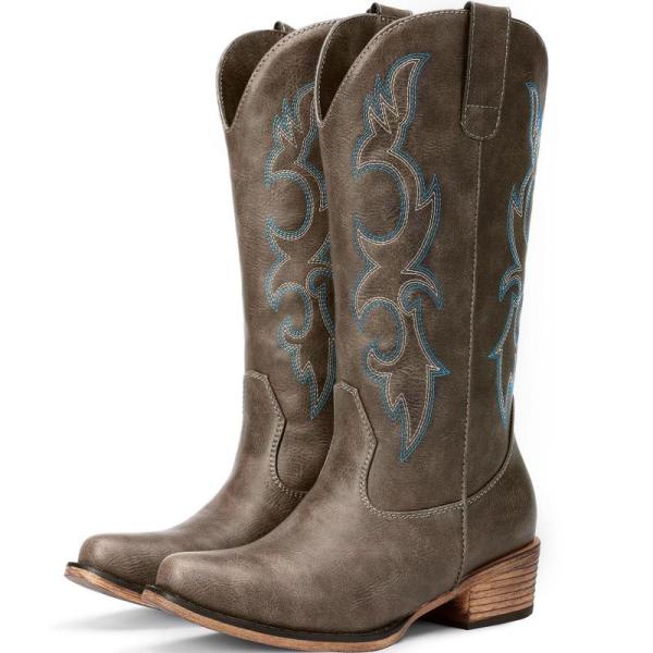 Shoes-  Choiran Cowboy Boots for Women, Medium Suede Hobo Bags for Women - MSRP $6,861