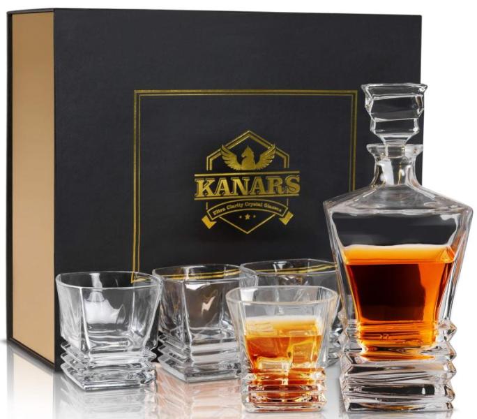 Kitchen- KANARS Whiskey Decanter Set, HexClad Green Steak Knife Set, Circulon Total Bakeware Roaster - MSRP $1,926