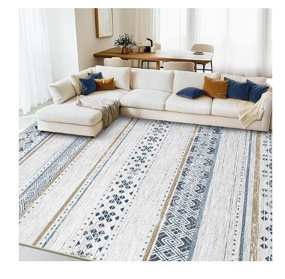 BESTSWEETIE 8x10 Area Rugs, 40ftx10ft Wrinkle Free Black Backdrop Curtain, Barpoullar Bed Gap Filler - MSRP $1,542