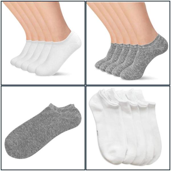 600 Pairs - No Show Socks for Men & Women Cotton