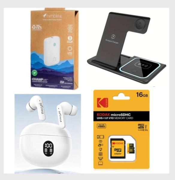 Earbuds, Memory Cards, Wireless Docks, Cases & More