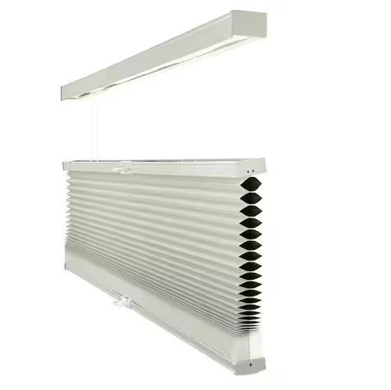 Window Decor - Chicology Cut-to-Size Pebble Grey Cordless Top Down Bottom Up Cellular Shades, HDC - Est Retail $11,957