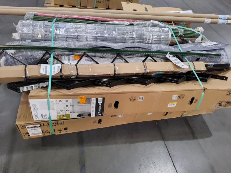 Home Improvement- Sterling STORE+ 60inWx75.75inH 1pc Direct-to-stud Back Shower Walls, Fencing -Est Retail $1,330 -1plt