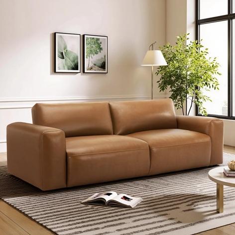 TRUCKLOAD - Home Decor - Benthe Leather Sofa, Rolling Bookshelf Ladder, Olathe Leather Power Recliner - MSRP $41,123