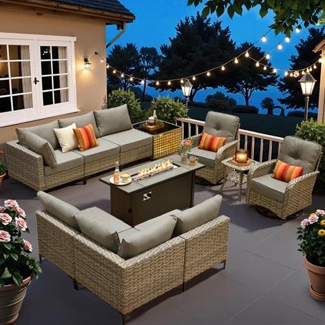 TRUCKLOAD - Home Decor - Sorella Patio Furniture, Coyle Barrel Chair, Krishonda Velvet Sofa, Plant Stand - MSRP $49,121