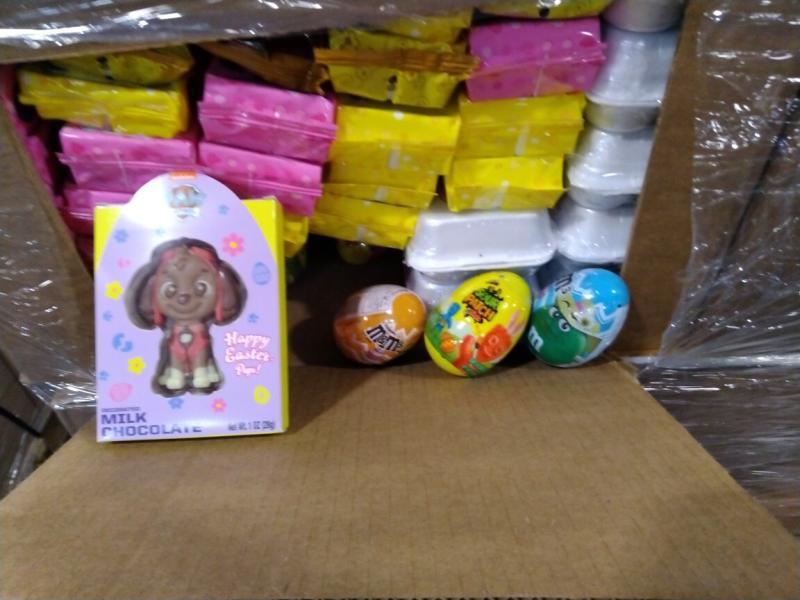 Grocery - Skittles Filled Easter Cane, Lindt Milk Chocolate Bunny, Boston America SpongeBob - MSRP $11,558