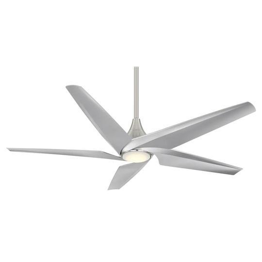 MinkaAire F638L-BN/SL Convertible LED Ceiling Fan - MSRP $463