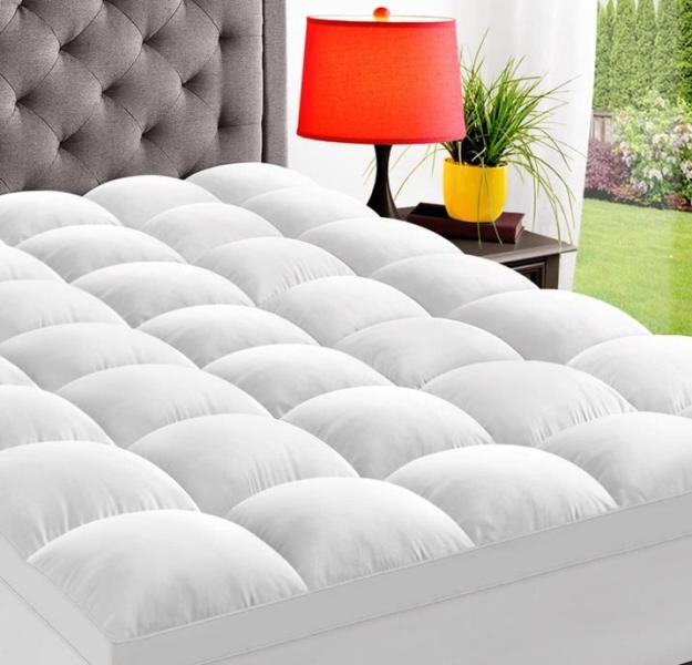 General Merchandise - ELEMUSE Cal King Mattress Topper, HaloRest Heated Blanket Queen Size- MSRP $1,670