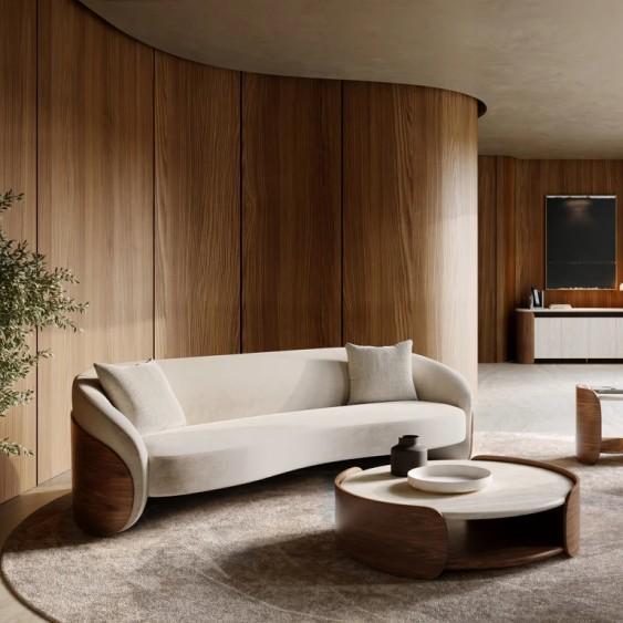 Furniture - Caracole Fleur Sofa, Harvey Sleeper Loveseat, Gabriella Pedestal Dining Table - MSRP $7,954