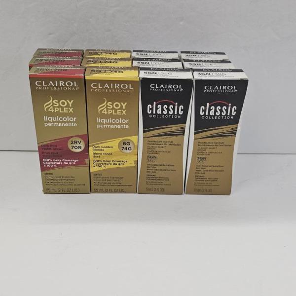 Clairol Soy4Plex and Classic Professional, Permanent Liquid Hair Color MSRP: $5,036