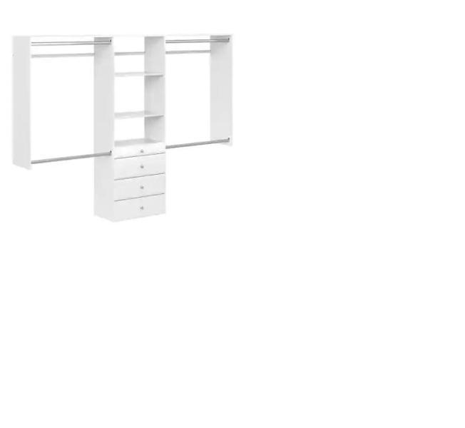 Flooring & Rugs - Closet Evolution Wall Mount 6-Shelf Wood Closet System, Ivy Hill Tile, MSI - Est Retail $1,887