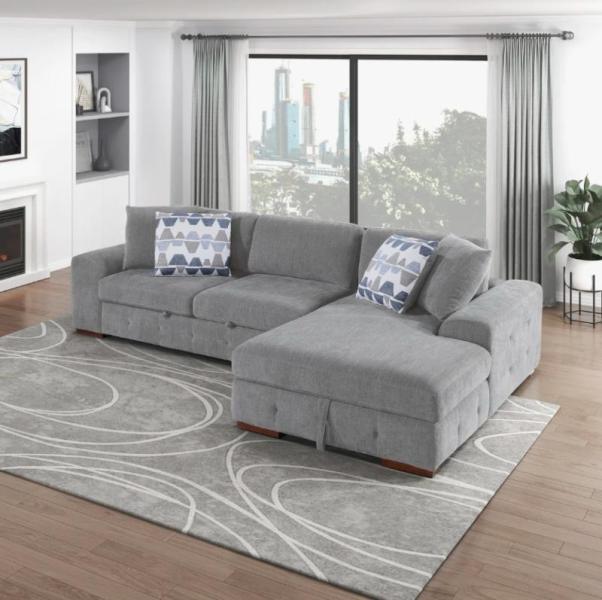 Furniture - Latitude Run Sectional, Red Barrel Studio Dining Table, Jili Creation Chairs - MSRP $3,505