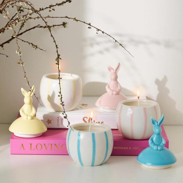 Amazon Clearance - Beauty - DN DECONATION 3pk Easter Bunny Ceramic Jar Candles, Lumene Nordic-C Triple Glow Radiance Elixirs -MSRP $11,862