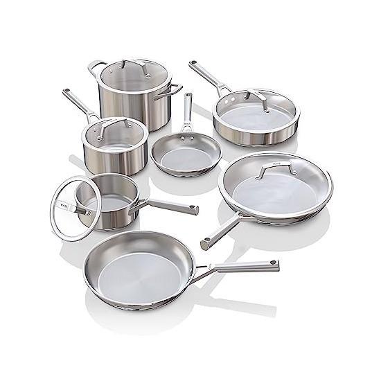 Ninja EverClad Cookware Set, BreezeHug Piano Truck Dolly, Conderyang Squash Racket Set - MSRP $2,635