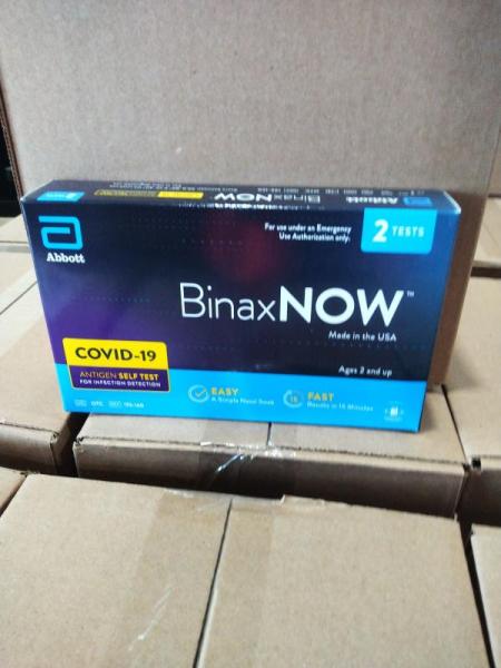 Health & Beauty- BinaxNOW COVID-19 Antigen Self Test, 2 ct. - MSRP $1,071