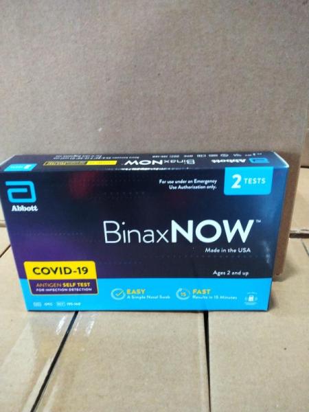 Health & Beauty- BinaxNOW COVID-19 Antigen Self Test, 2 ct. - MSRP $1,071