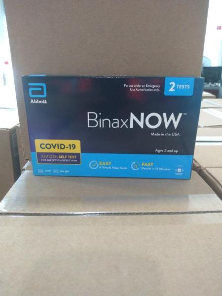 Health & Beauty- BinaxNOW COVID-19 Antigen Self Test, 2 ct. - MSRP $1,071