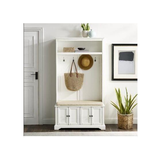 Housewares - Veere 38''W Hall Tree, Memory Foam Infused Futon Mattress Full, Oliverson Banquet Chairs - MSRP $1,896