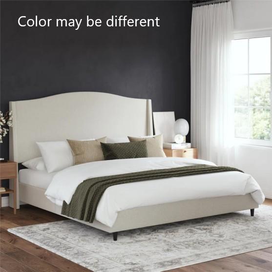 Furniture - Oakley Wingback Platform Bed, Latitude Run Bookcase, Bodnar Dining Side Chair - MSRP $1,991