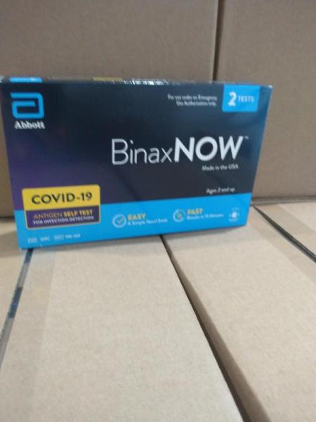 Health & Beauty- BinaxNOW COVID-19 Antigen Self Test, 2 ct. - MSRP $1,071