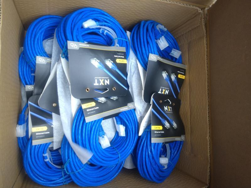 General Merchandise - CAT5e Patch Cable 50 ft Blue - MSRP $333