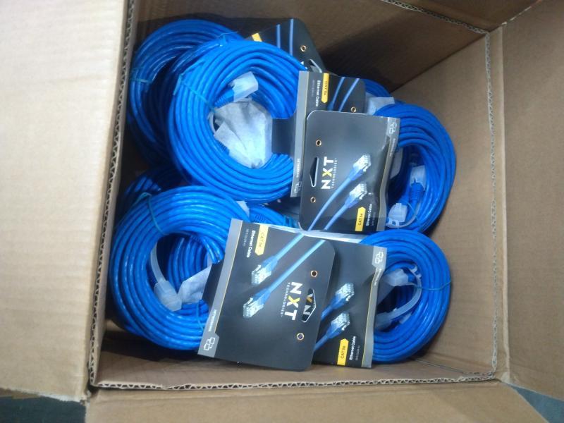 General Merchandise - CAT5e Patch Cable 50 ft Blue - MSRP $333