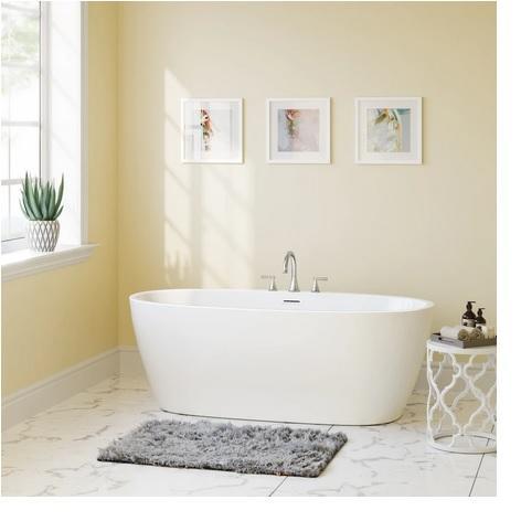 Proflo PFFSOI6731WH Acrylic Soaking Bathtub - MSRP $1,886