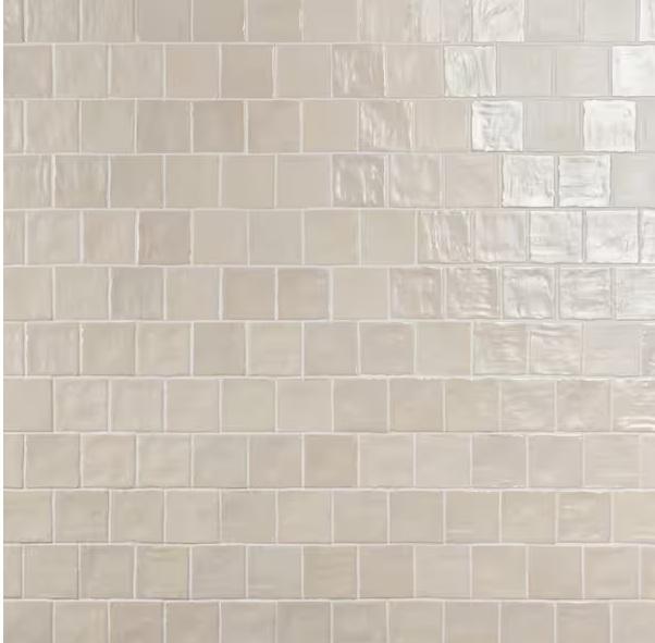 Pallet of Ivy Hill Amagansett Sand Dune Cream 4inx4in Mixed Finish Ceramic Wall Tiles - Est Retail $987