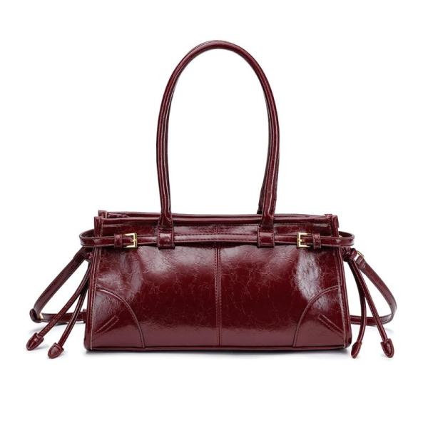 Handbags - NEWBELLA PU Leather Clutch Black Purses, Apricot-1 & Red-3 Tote Bags, Soft PU Leather Clutches - MSRP $1,949