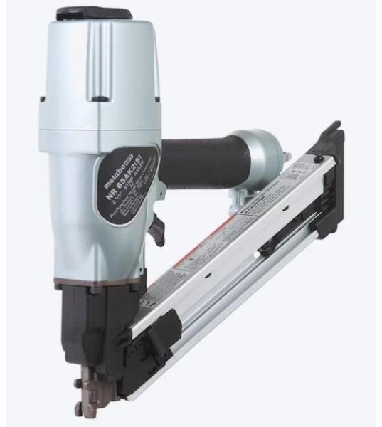 Metabo HPT 2-1/2in 36-Degree Pneumatic Metal-Connecting Nailer, Marshalltown 36in Ceramic Tile Cutter Kit - MSRP $3,880