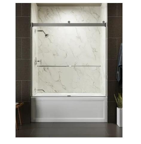Kohler K-706004-L-SH Frameless Tub Door - MSRP $848