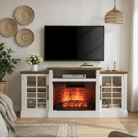 Furniture - Ameriwood Home TV Stands, MS Junior Twin over Full Metal Bunk Bed, BH&G Bed Frames - MSRP $1,864