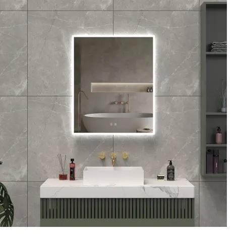 ICO Bath IC1124 Frameless Bathroom Wall Mirror - MSRP $591