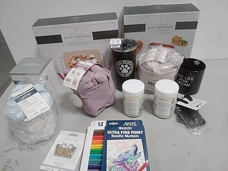 Bed Bath and Home- Crayola Ultra Fine Point Markers, Aromatherapy Candle, Conair Travel Smart - MSRP $8,095