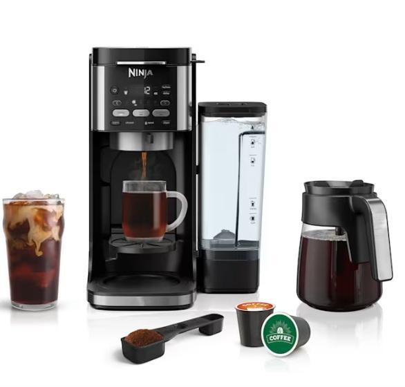 Ninja DualBrew Coffee Maker, KVIDA Cat Tower, DUMOS 26" Counter Height Bar Stools, Htper Round Tablecloths -MSRP $2,082