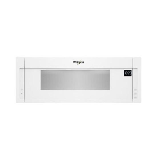 Whirlpool 1.1 Cu. Ft. Low Profile Over the Range Microwave in White - MSRP $471
