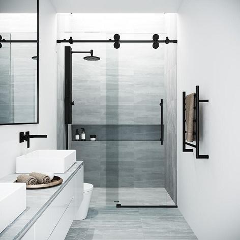 Vigo VG6041MBCL6074 Frameless Shower Door - MSRP $1,059