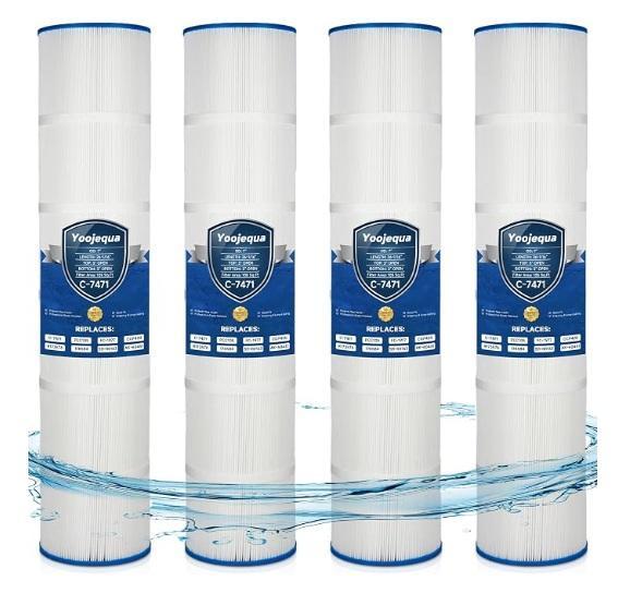 Yoojequa CCP420 Pool Filter Cartridge, VGMiu Flower Display Stand, SUPERJARE 13ft Outdoor Patio Umbrella  - MSRP $1,870