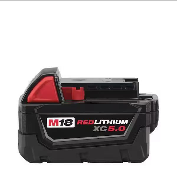 Milwaukee 48-11-1850 M18 18-Volt 5.0 Ah Lithium-Ion XC Extended Capacity Battery Pack - MSRP $99