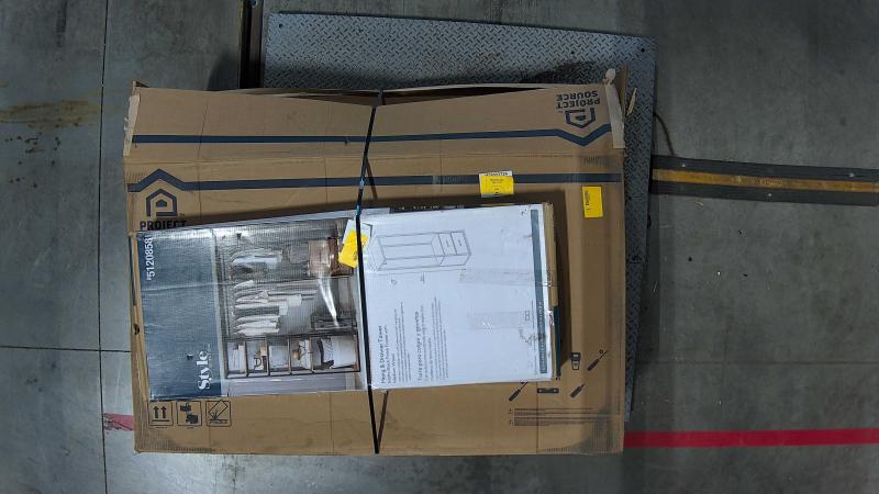 Allen+Roth Sandbanks 30" Flaxen Greige Undermount Single Sink Bathroom Vanity, Project Source Dover Vanity -MSRP $2,250