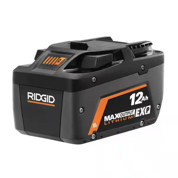 Ridgid AC840120 18V 12.0 Ah MAX Output EXP Lithium-Ion Battery - MSRP $249