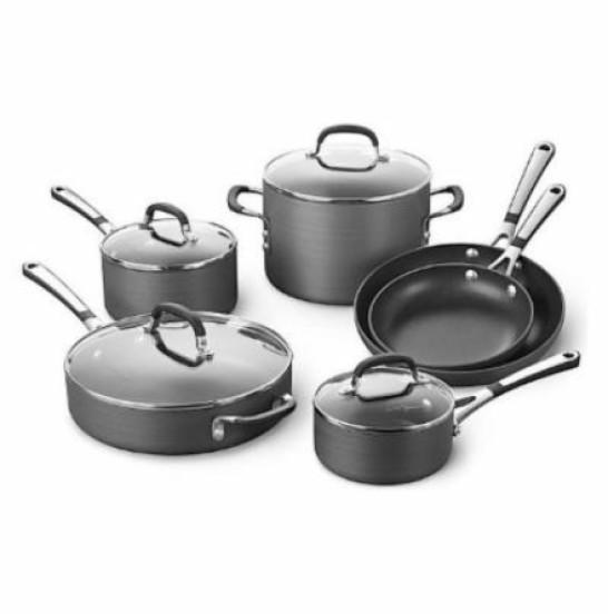 Calphalon 10-Piece Non-Stick Kitchen Cookware Set, Superjare Hammock, HeySplash Pool - MSRP $953