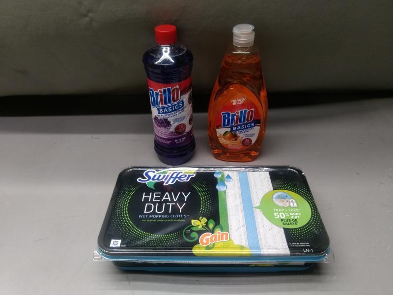 General Merchandise - Rubbermaid Easy Find Storage 2-Piece, Brillo Basics All Purpose Lavender Cleaner- MSRP $2,122