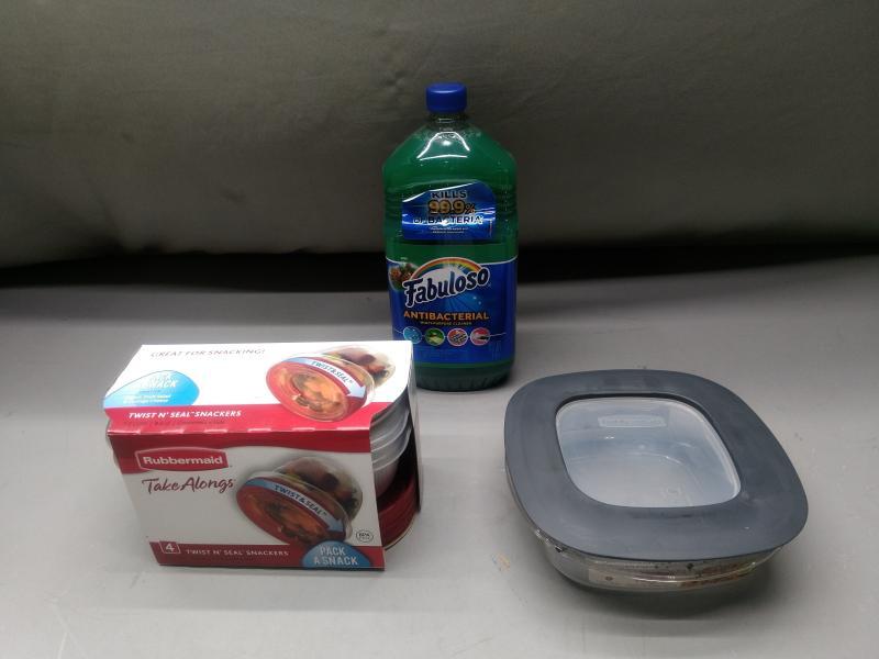 Health & Beauty- Fabuloso Liquid All Purpose Cleaner, Rubbermaid Storage Container - MSRP $2,123