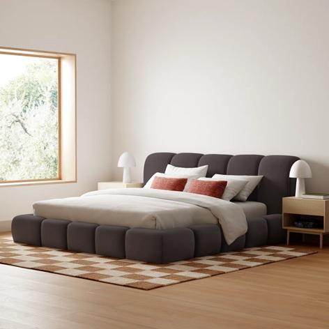TRUCKLOAD - Furniture - Vandalia Scalloped Bed, Bernhardt Loggia Buffet, Teegan Sideboard, Brandt Chaise - MSRP $47,379