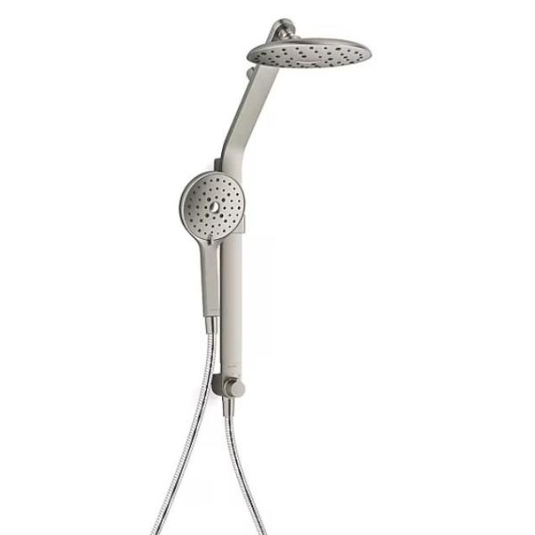 KOHLER Raindet Brushed Nickel 7.94in Shower Faucet Bar System, EGO POWER+ 56V 200MPH Battery Leaf Blower - MSRP $2,178