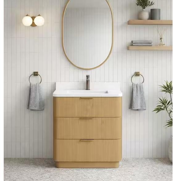 Kitchen & Bath - Ari Kitchen & Bath Calamigo Single Bath Vanity, Hanikes, Cambridge, Hampton Bay - Est Retail $1,485