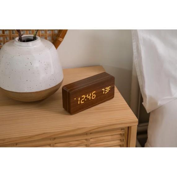 Home Decor - AuraForm Digital Clock, Glenland Upholstered Ottoman, Lush Decor Cafe Curtains - MSRP $5,542