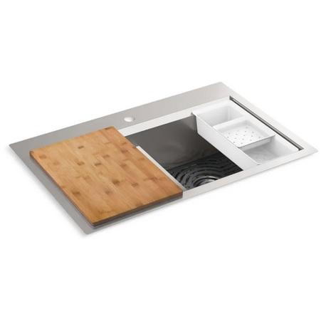 Kohler K-80085-1PC-NA Stainless Steel Kitchen Sink - MSRP $449