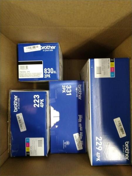 Electronics - Cross-Cut Paper Shredder, Brother Toner, Microsoft Ergonomic Keyboard - MSRP $2,605